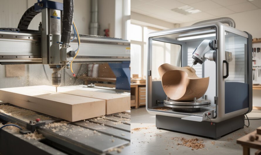 Fraiseuses cnc industrielles versus fraiseuse 5 axes : avantages pour le travail du bois